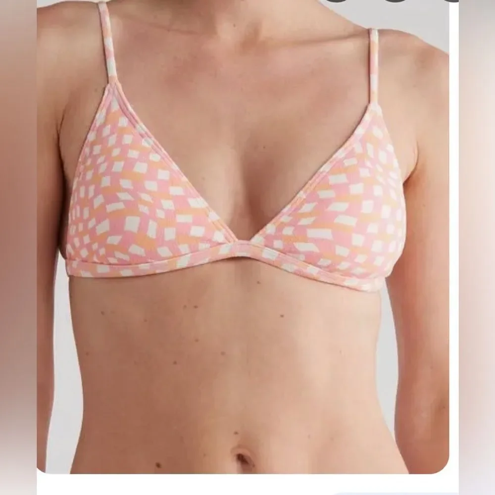 Billabong island song Ceci triangle multicolor bikini top